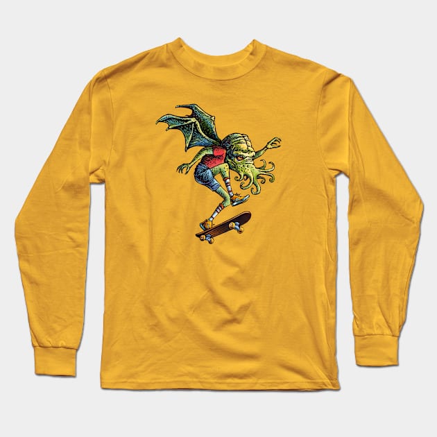 Skate Old One Long Sleeve T-Shirt by ChetArt